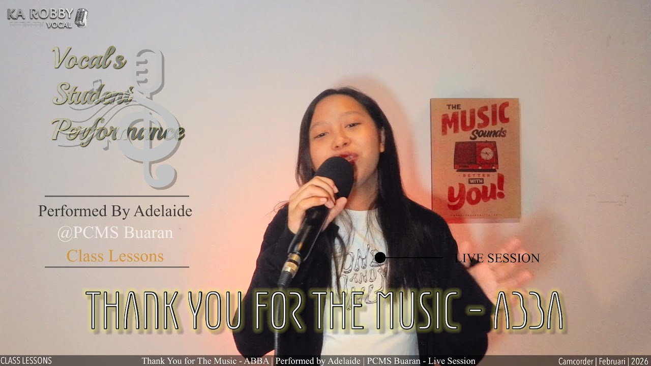 THANK YOU FOR THE MUSIC - ABBA | Performed by Adelaide | Class Lessons - Live Session