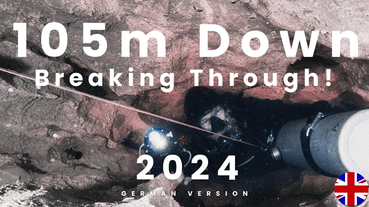 Extreme technical Cave Diving - 105 Meter underneath the earth