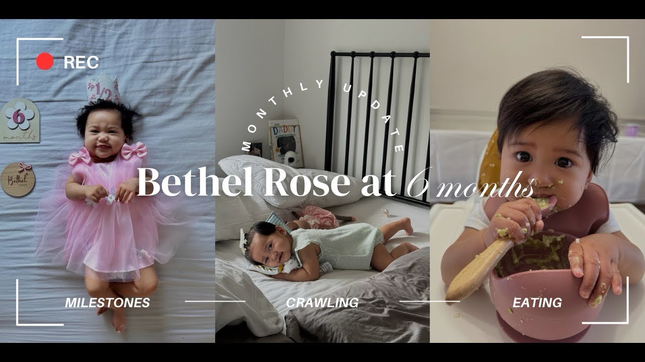 Bethel Rose at 6 months | Crawling and Sitting unassisted! 🤭