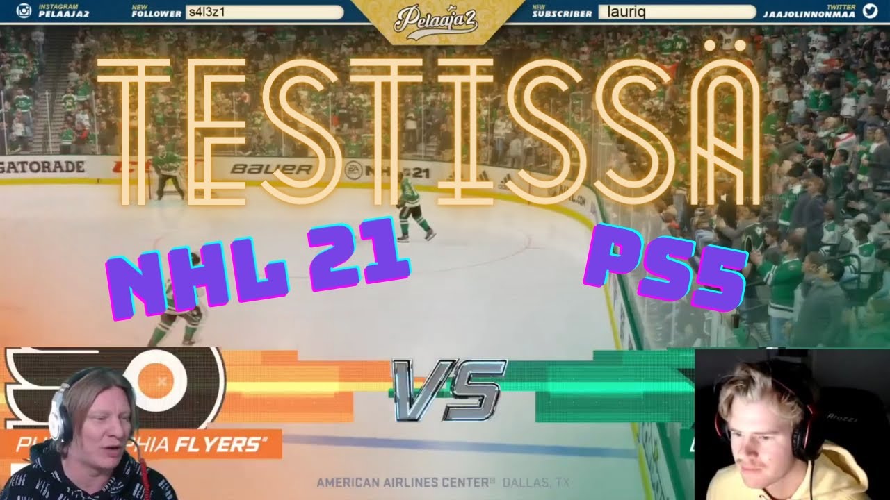 Jaajo Linnonmaa ja Tuukka Ritokoski testaavat PS5 & NHL 21