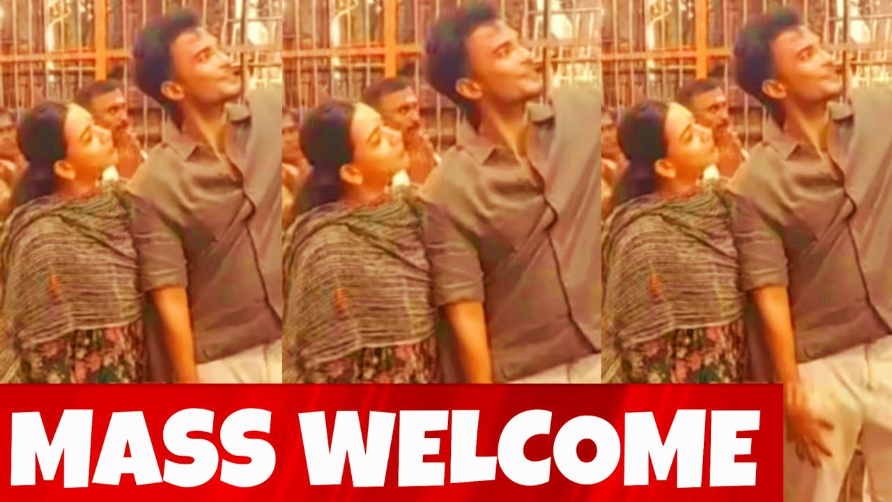 Divya 1st Mass Welcome By Lover 😱 After Bigg Boss 🔥