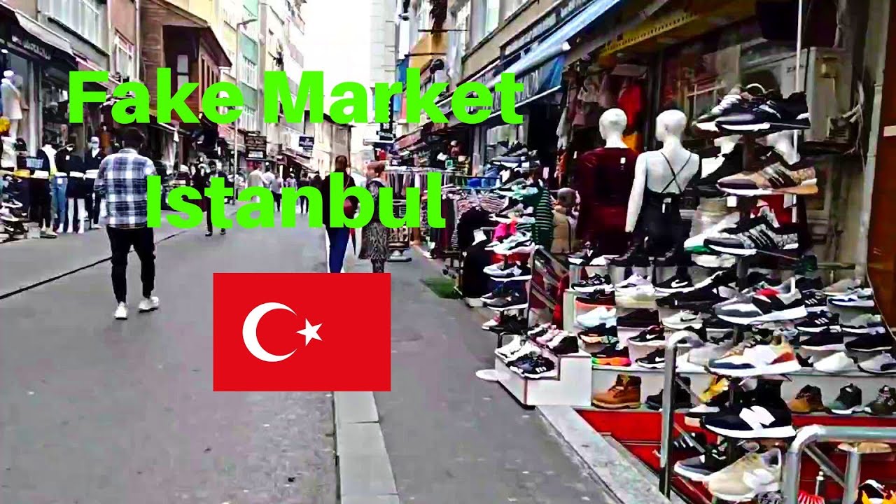 Walk through the notorious fake market in Istanbul, near Yenikapı