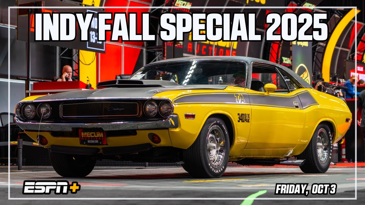 Mecum Indy Fall Special 2025 Full Broadcast: Friday, Oct 3