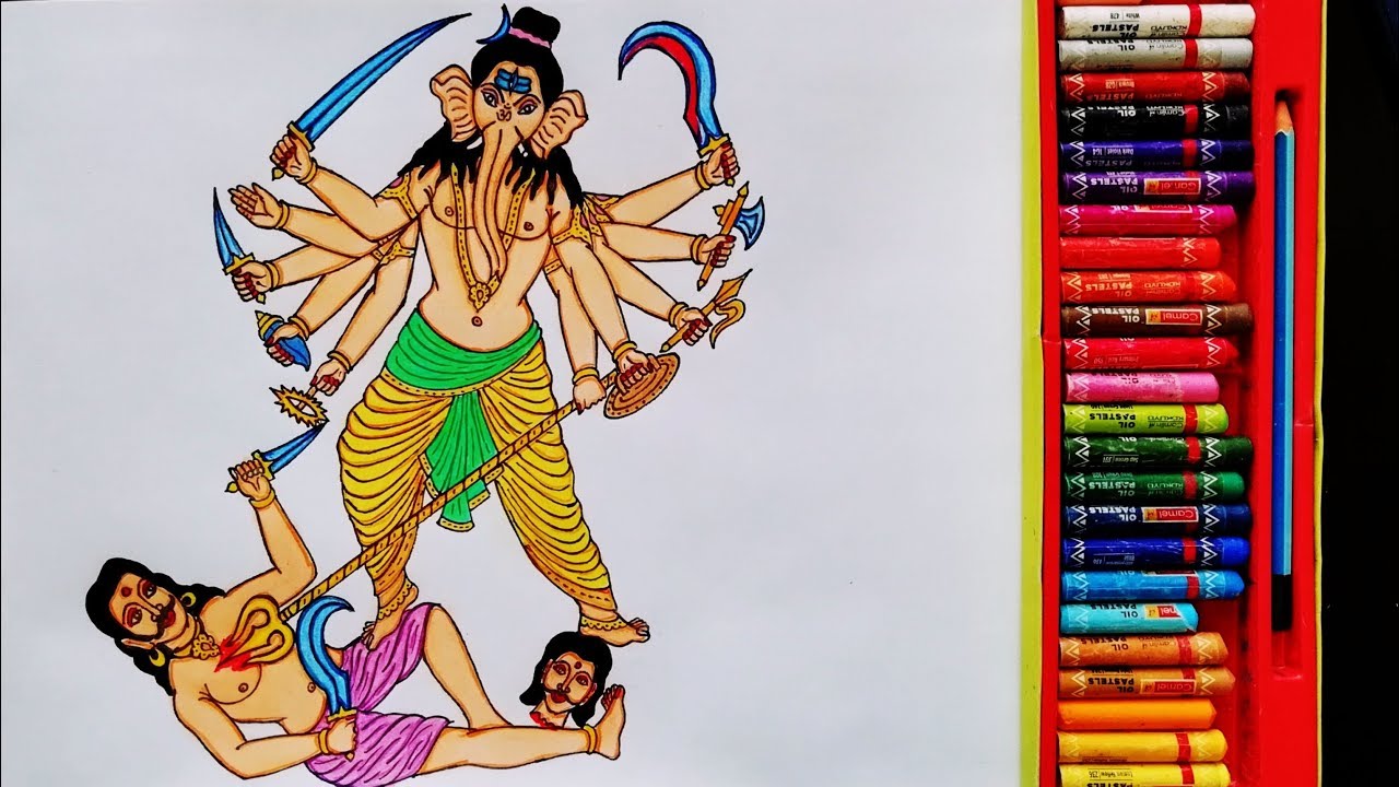How to Draw Lord Ganesha Step By Step | Beautiful Drawing Of God Ganesh Ji | By Drawing Art