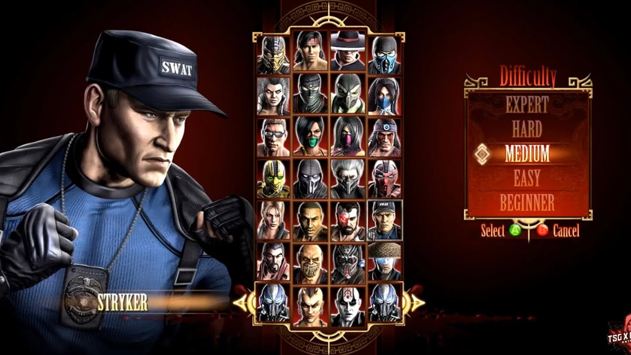 Mortal Kombat 9 Stryker Gameplay Klassic Ladder PC