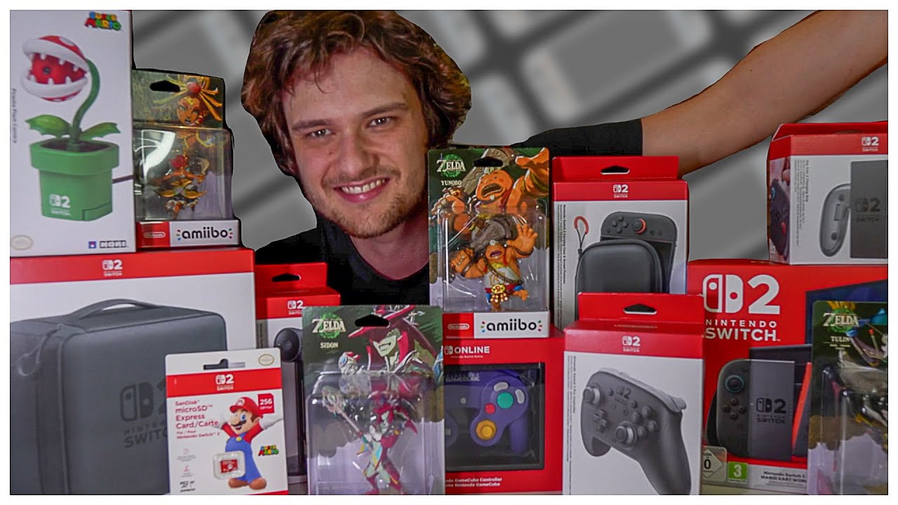 Unboxing EVERYTHING Nintendo Switch 2 + Mario Kart World