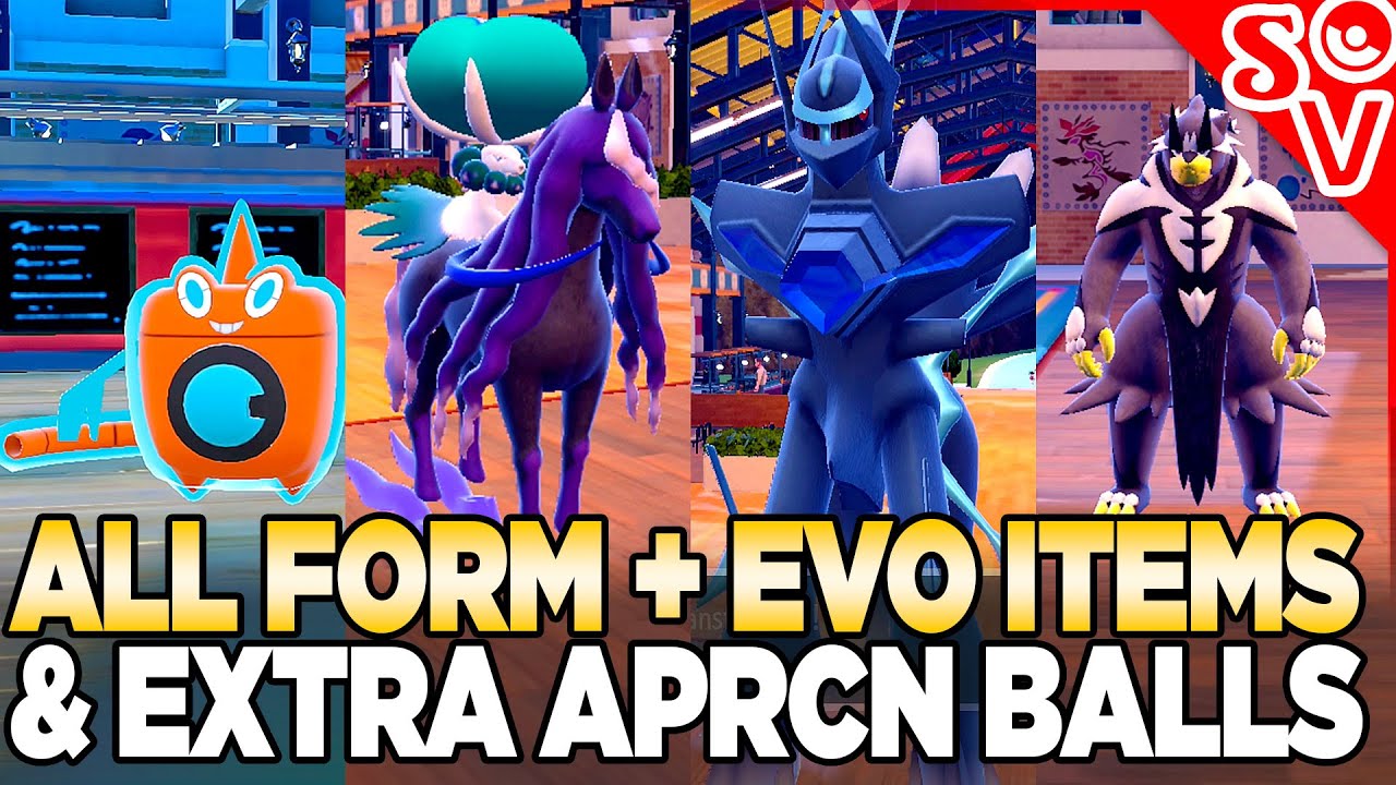 How to Get All Evolution Items, Form Items, & Extra Apricorn Balls  in Pokemon Scarlet and Violet