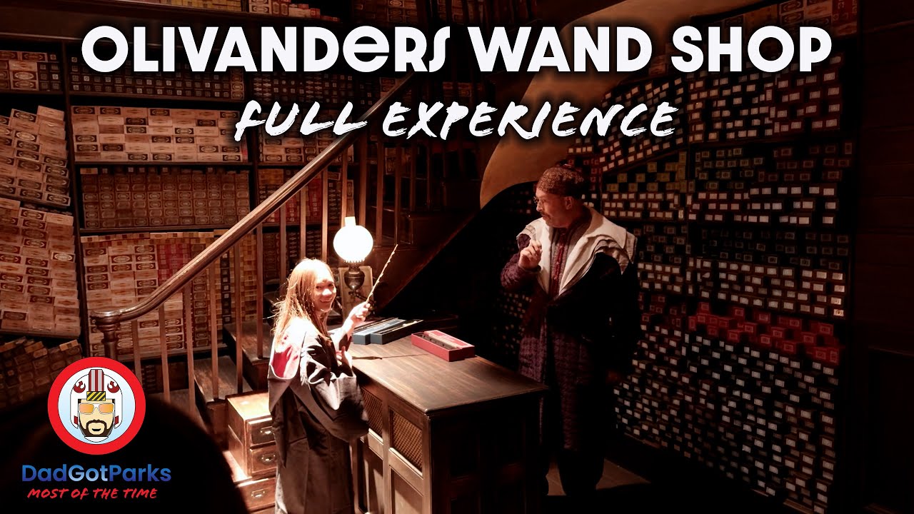 Ollivanders Wand Shop Full Experience at Universal Studios with the KIDDO getting her first wand!!!