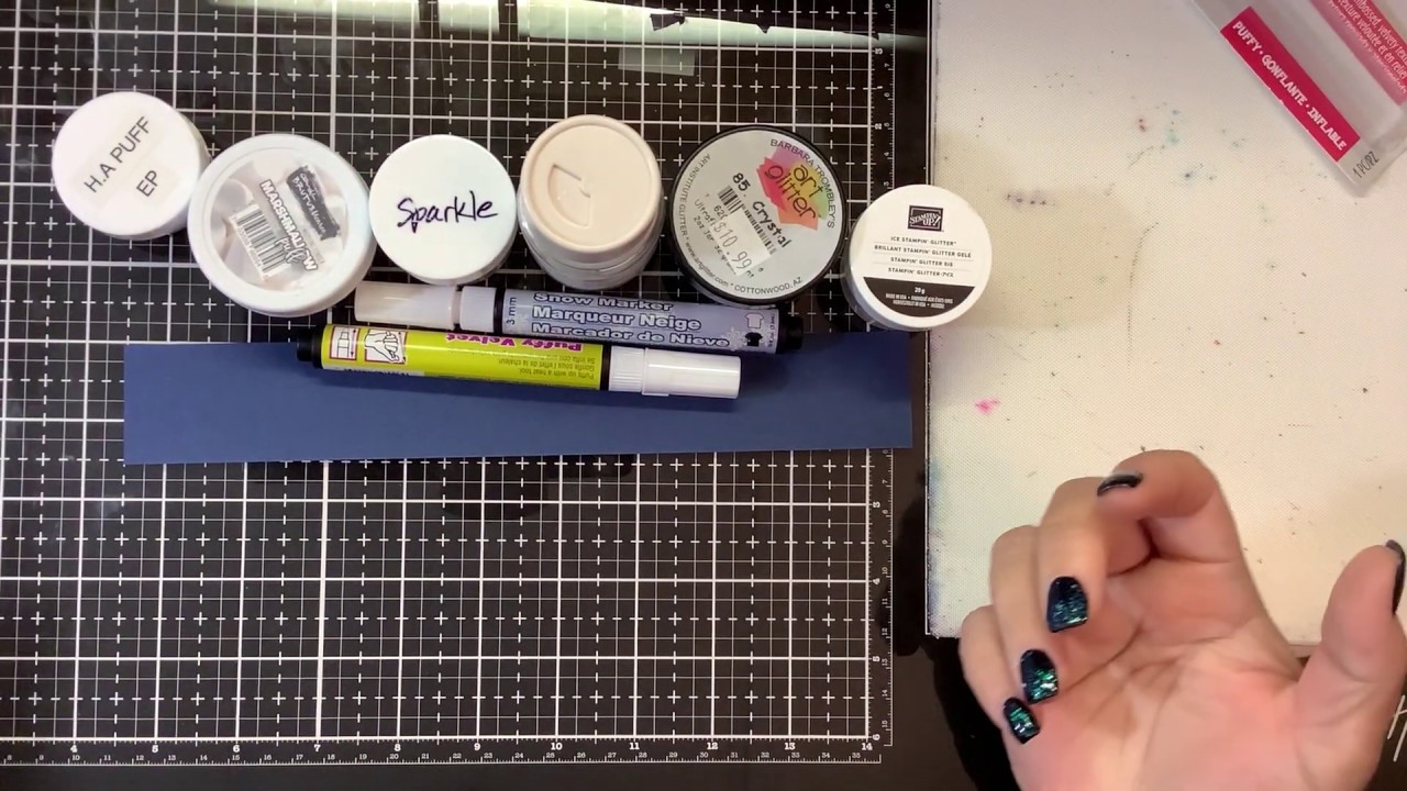 Easy ways to add “snow” to your winter/holiday cards