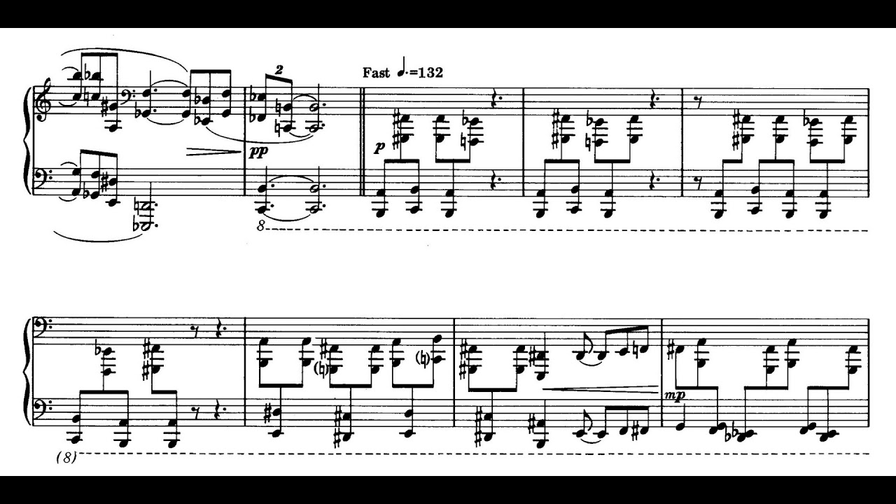 Ned Rorem – Eight Etudes for Piano(1975)(with full score)
