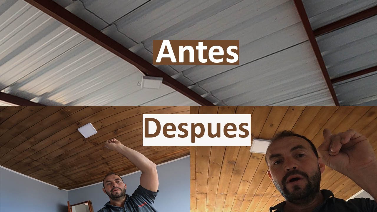 Como instalar CIELO-RASO r&uacute;stico en madera!