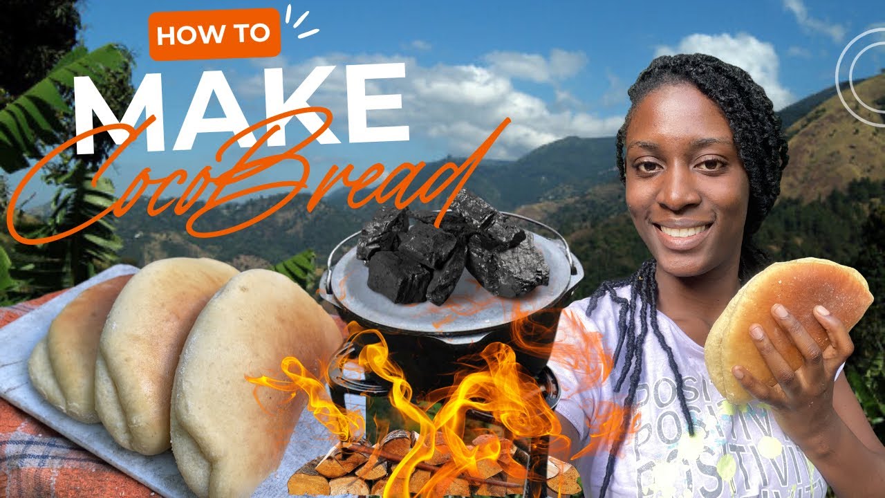 Making Coco Bread In A Pot On The Wood Fire | Super SOFT & Buttery Jamaican Bread