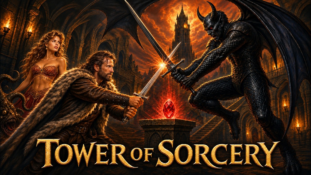 TOWER OF SORCERY -- Complete 70-minute 1980s-Style Sword and Sorcery Fantasy Movie!