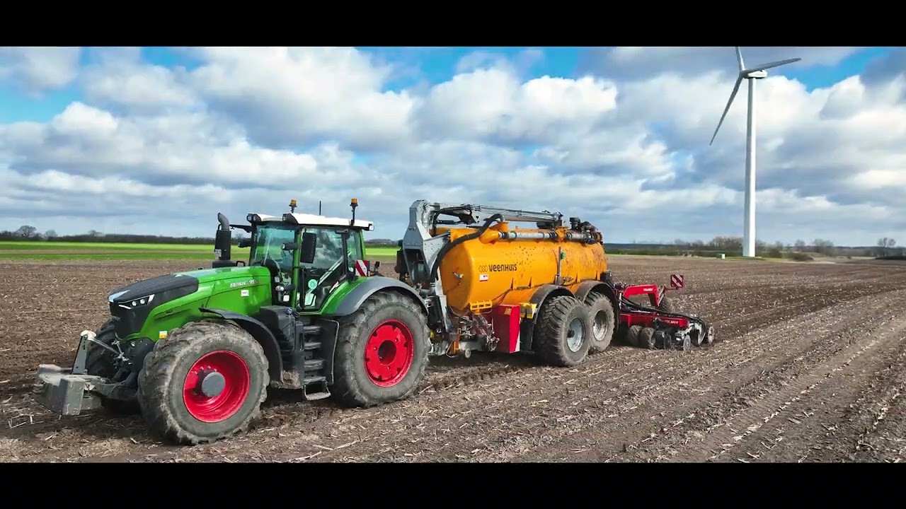 Fendt 1050 + Veenhuis + Volmer Culex 50cm beim Strip-Till
