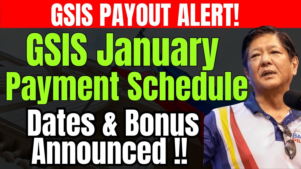 GSIS January Payment Schedule Released: Dates, Amounts & Bonus Update