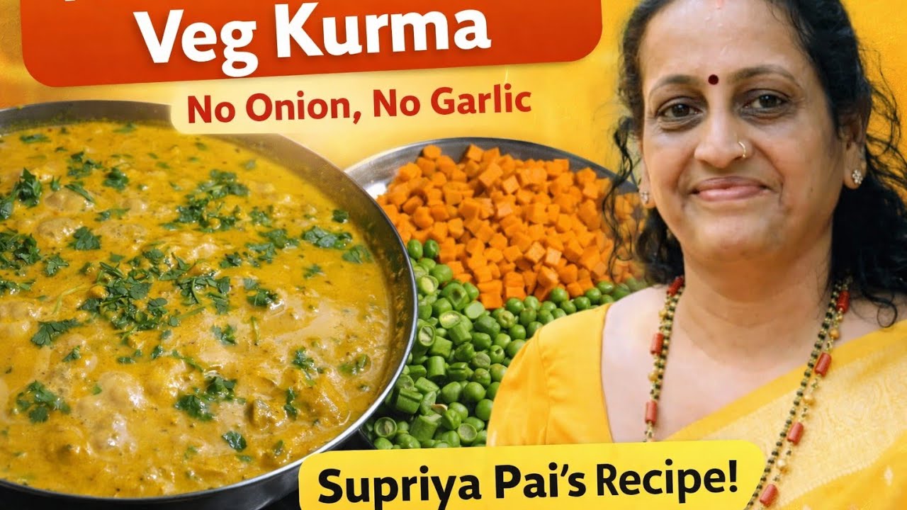 satvik Kurma| no onion no garlic Kurma| my friend Supriya 's special 
