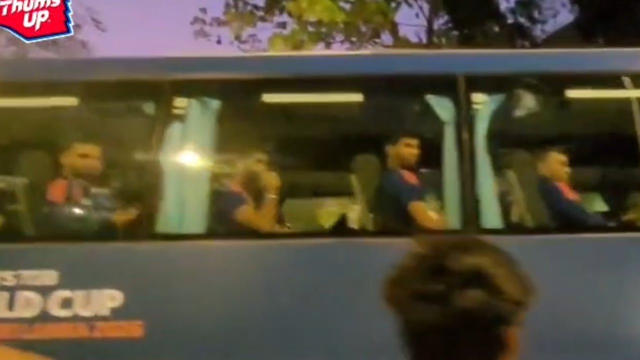 TEAM INDIA ARRIVES AT WANKHEDE STADIUM TO PRACTICE BEFORE IND VS ENG SEMI FINAL - T20 WORLD CUP 