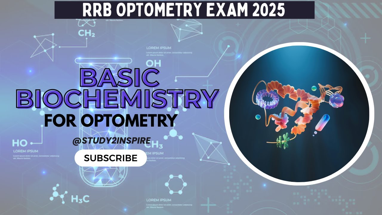 Biochemistry in Optometry #OcularBiochemistry #Biochemistry #OptometryExams #RRB #RRB_OPTOMETRY