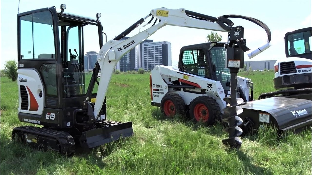 2018 Bobcat E19 and T590 Compact Track Loaders Demonstration - Megatron BG