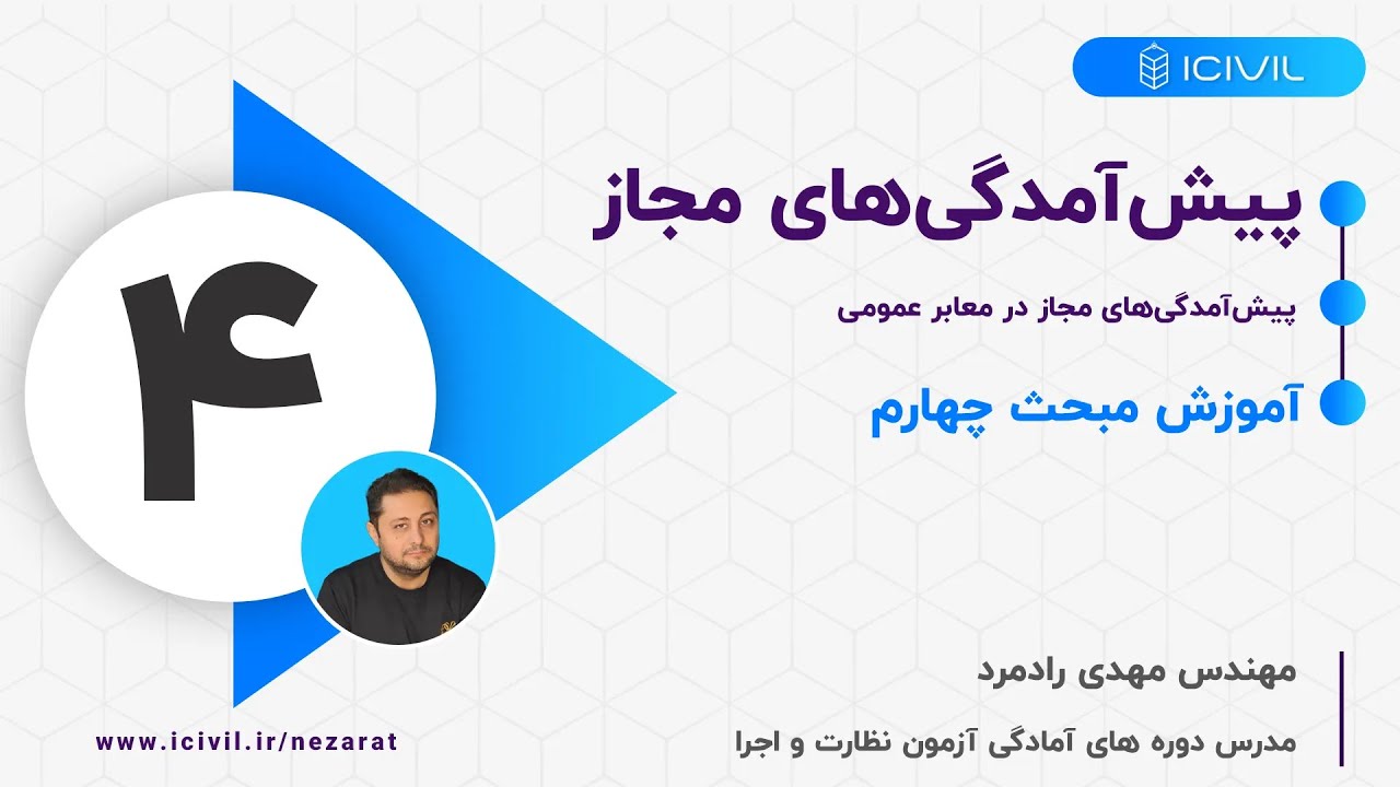 پیش آمدگی های مجاز در معابر عمومی مبحث چهارم