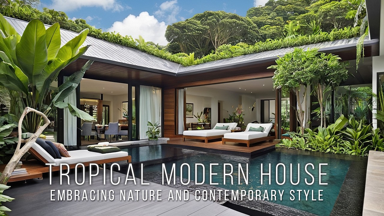 Tropical Modern House With a Garden: Embracing Nature and Contemporary Style