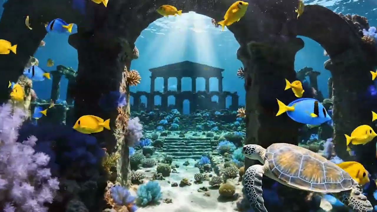 Exploring Submerged Alien Worlds | Deep Ocean Ambient Music & Oceanic Soundscapes | 1 Hour | 4K