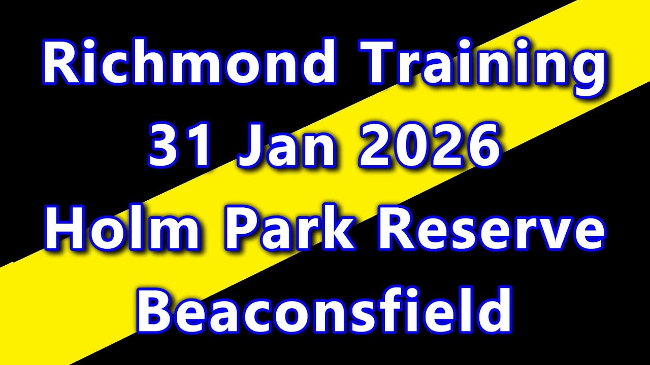 Richmond Tigers AFL Training at Holm Park Reserve Beaconsfield on Saturday 31 January 2026