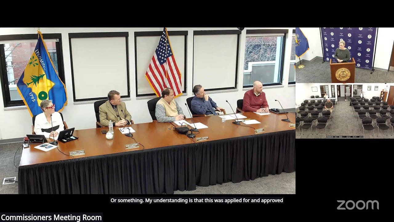 Lycoming County Commissioners Meeting 1-15-26