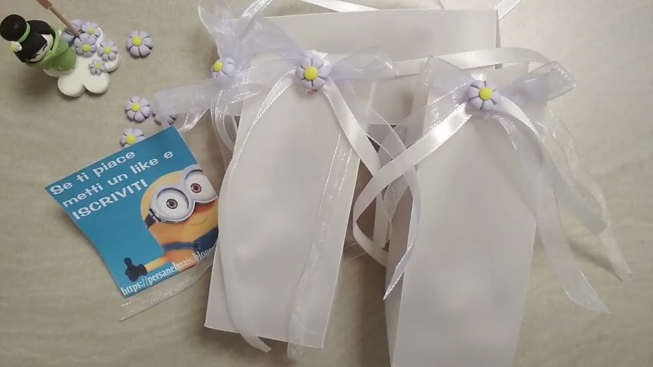 Facile scatoletta porta confetti/bomboniera fai da te / DIY favor box