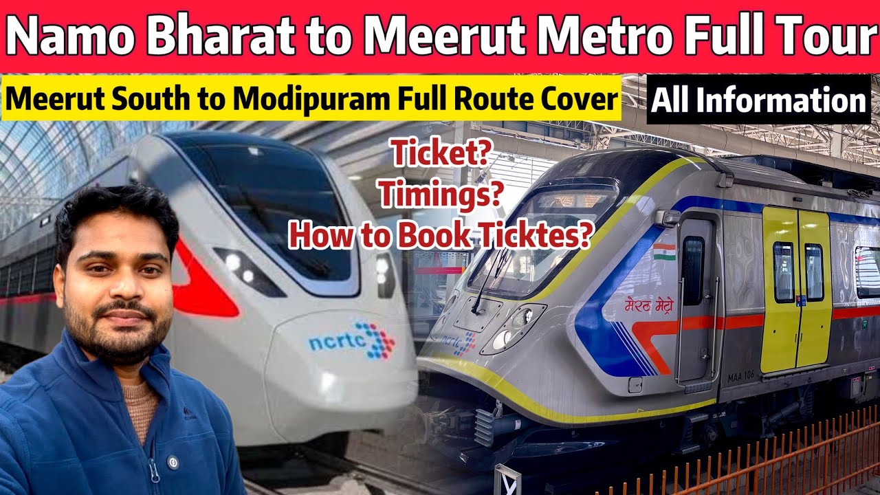 delhi to meerut metro ticket price, delhi to meerut rapid rail, delhi to meerut metro route