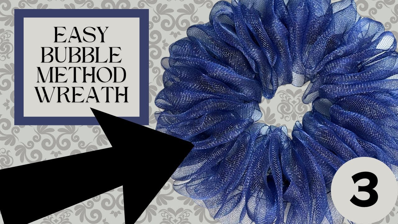 HOW TO MAKE A DECO MESH WREATH USING THE BUBBLE METHOD - WREATHS 101 SERIES FOR BEGINNERS!