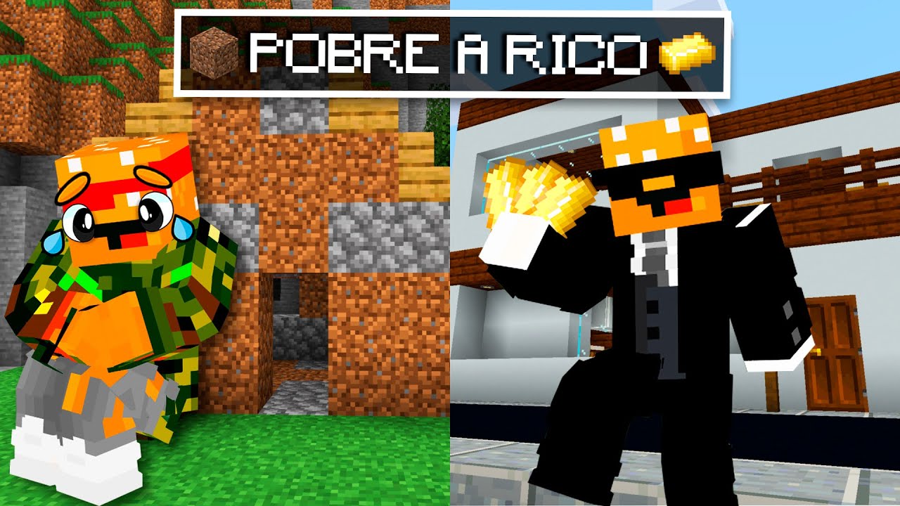 De POBRE a RICO en MINECRAFT 💸😎