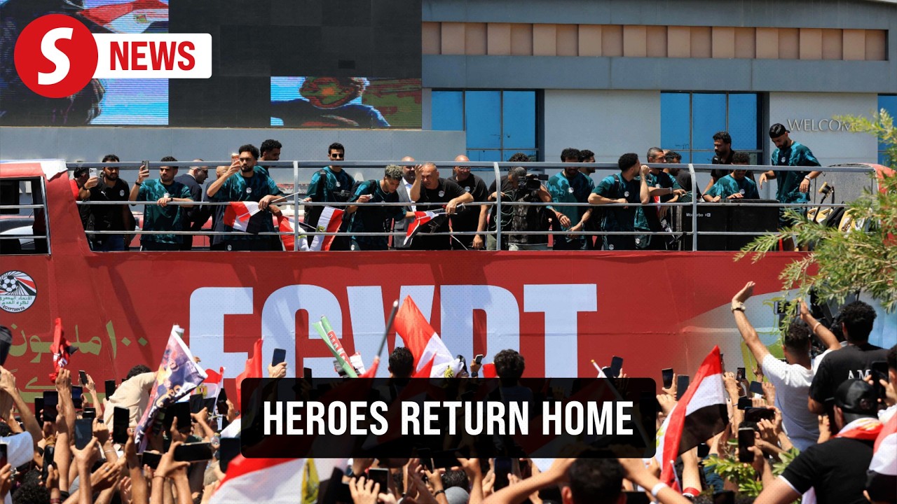 World Cup: Egypt's football heroes get warm welcome upon returning home