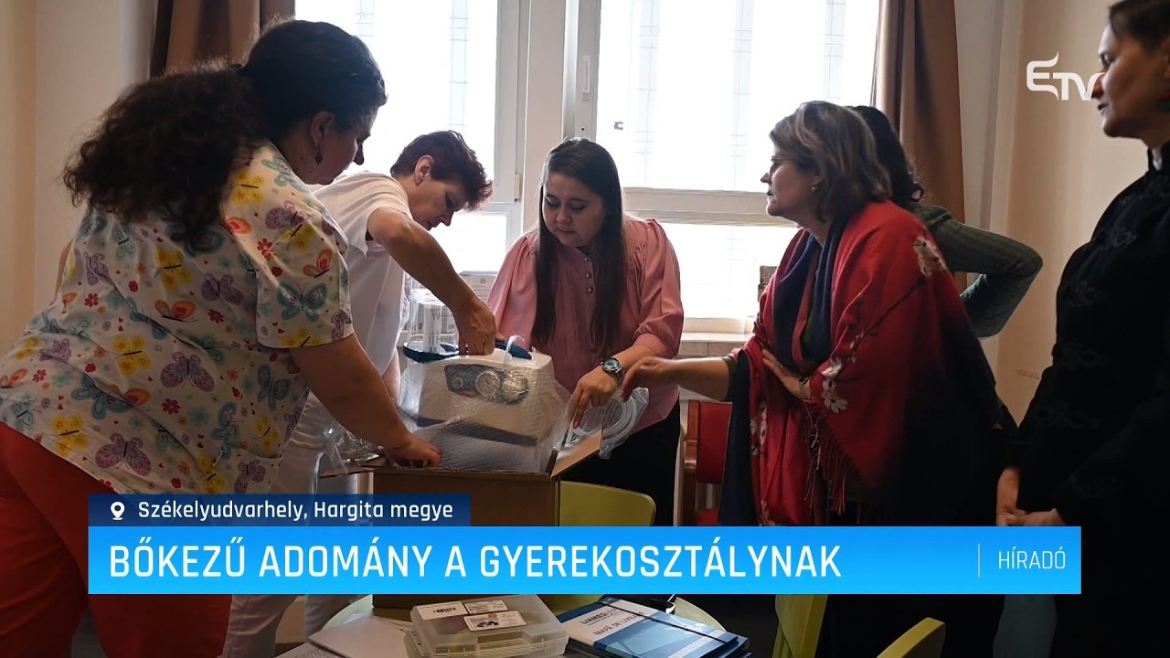 Bőkezű adomány a gyerekosztálynak – Erdély TV
