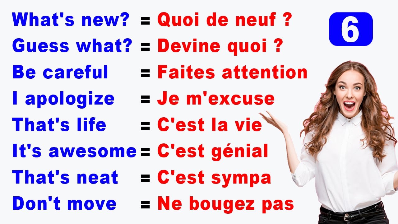 100 Phrases Courtes les plus Utilisées en Anglais || 100 Most Used Short Phrases in English