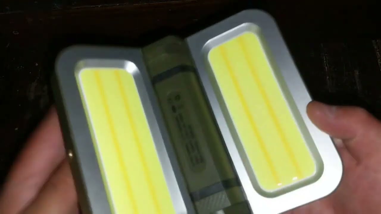 Unboxing y pruebas de la linterna farol solar plegable, de 5000 mah y hasta 2000 lúmenes.