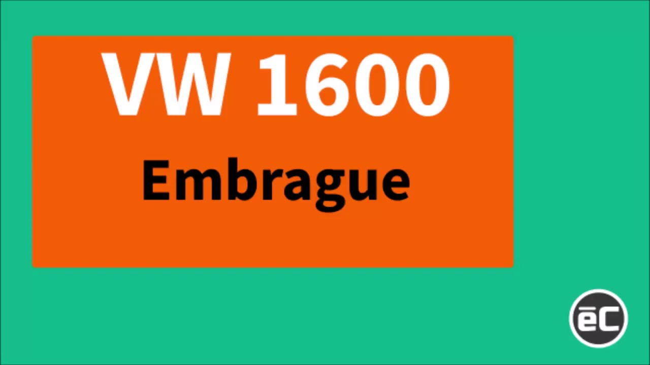 Información Técnica VW 1600 Embrague