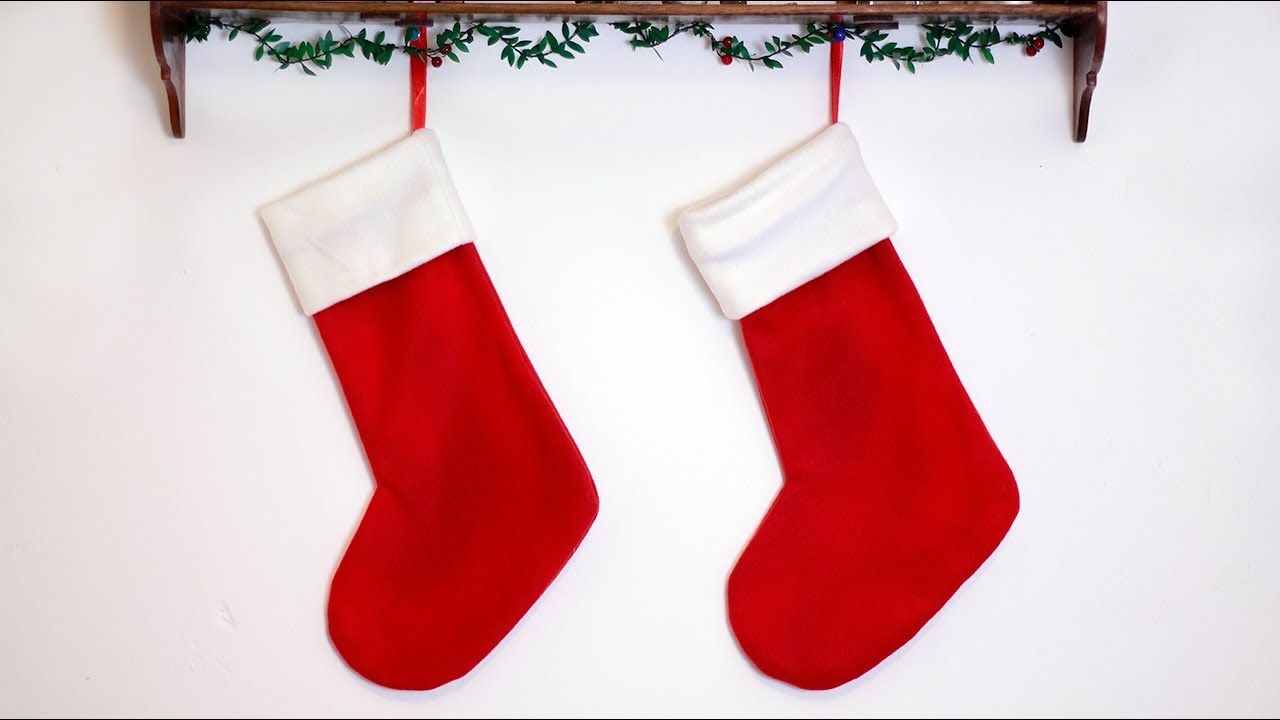 Calza di Natale | Decorazioni natalizie fai da te | Un punto alla Volta