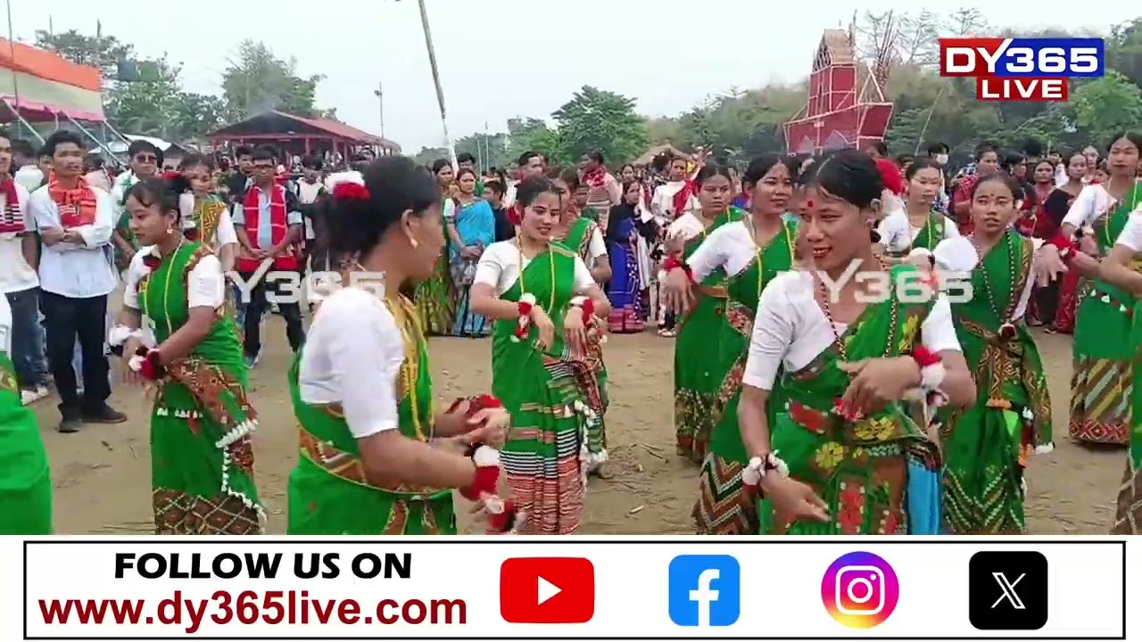 ঐনিতম আৰু গুমৰাগ নৃত্যত মুখৰিত হৈ পৰিছে মাজুলীৰ আকাশ বতাহ