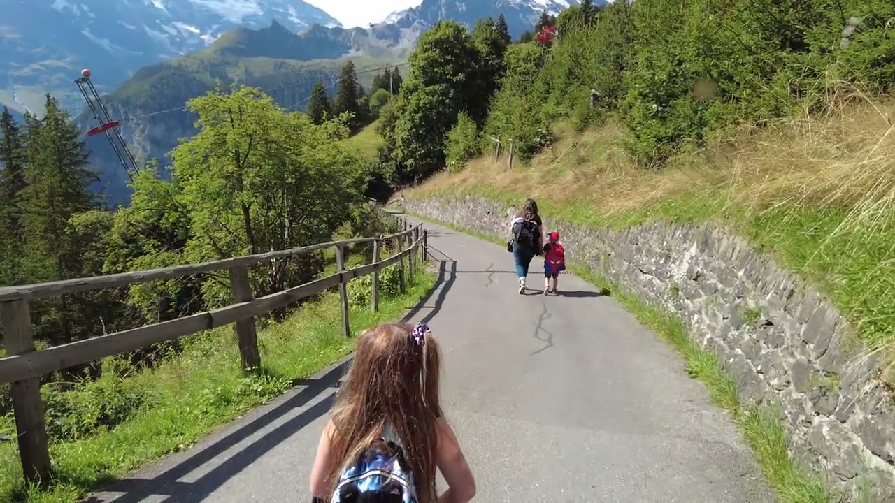 Mürren to Gimmelwald Walk & Cable Car | Lauterbrunnen, Switzerland