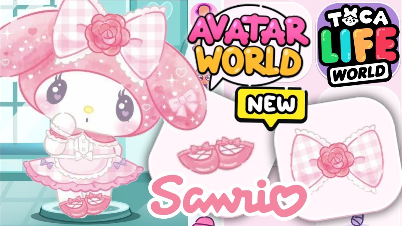 HOW TO MAKE NEW MY MELODY KAWAII SANRIO 🩷 IN AVATAR WORLD AND TOCA BOCA WORLD 😍🌍