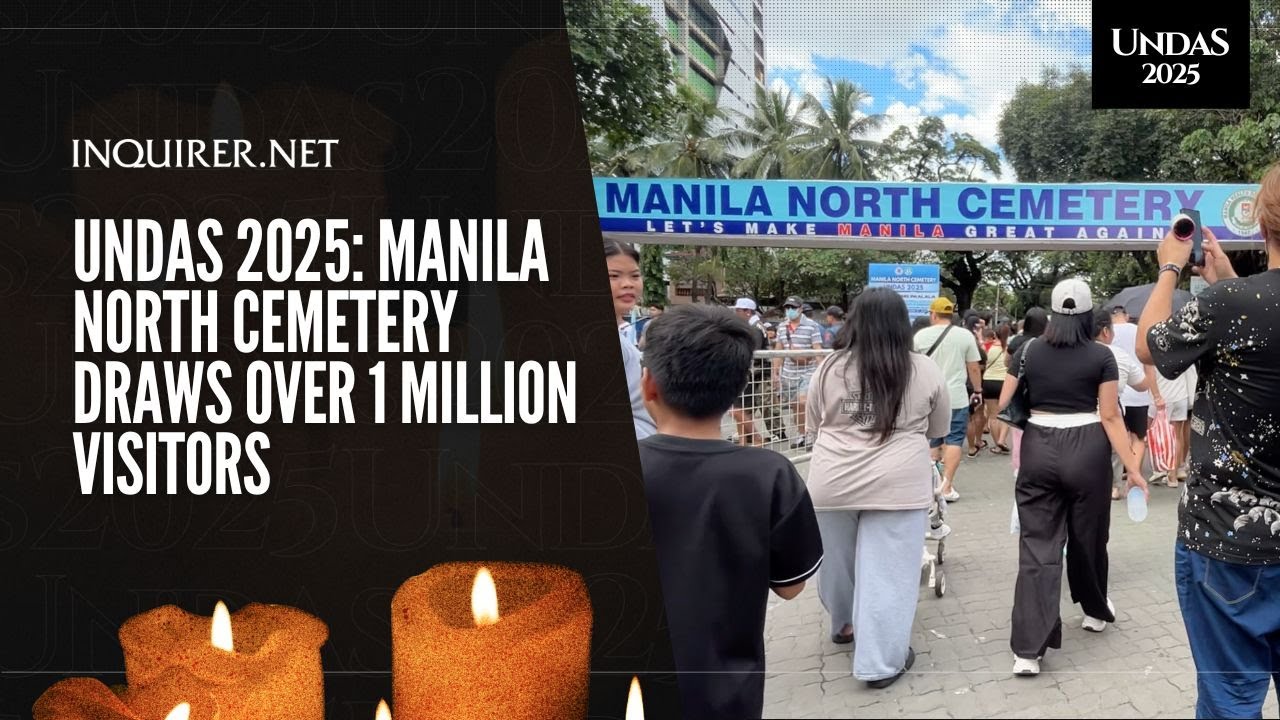 Undas 2025: Manila North Cemetery draws over 1 million visitors