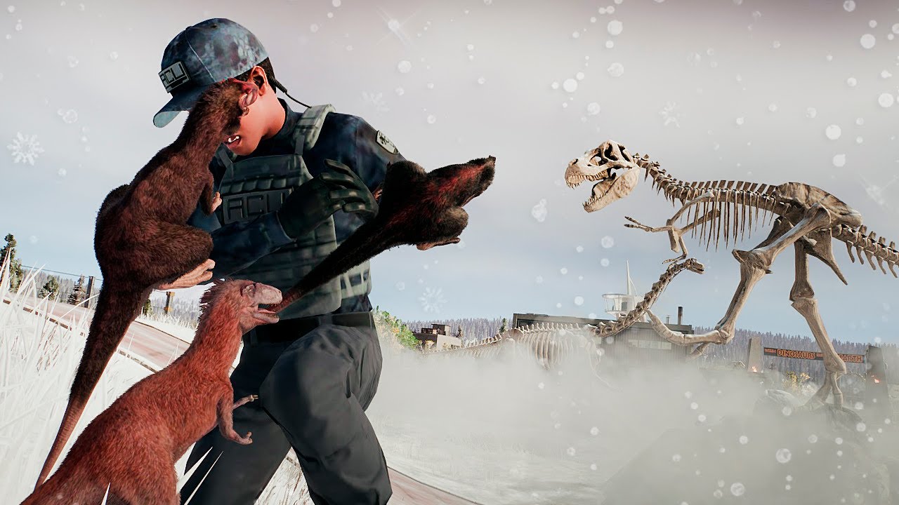 DESTRUIÇÃO TOTAL na NEVE! Parque dos Dinossauros Emplumados | Jurassic World Evolution 2 | (PT/BR)