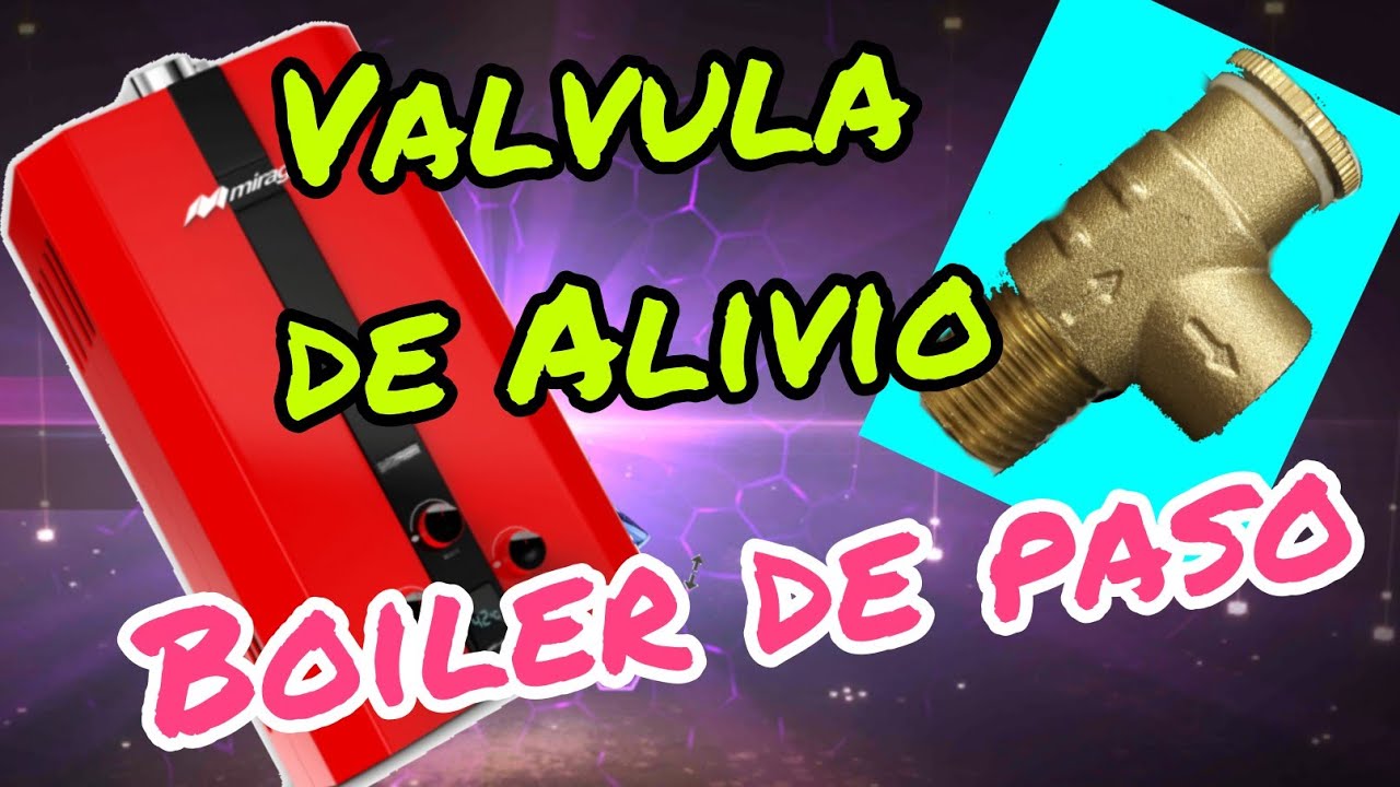 Boiler de Paso y Válvula de Alivió