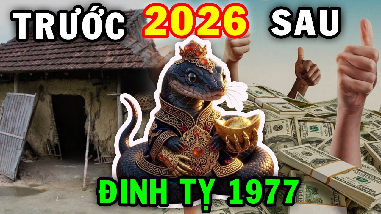 Bí Mật Về Vận Mệnh Tuổi Đinh Tỵ 1977 Gặp Thời ĐỔI VẬN, Tiền Về Tới Tấp Cực Giàu