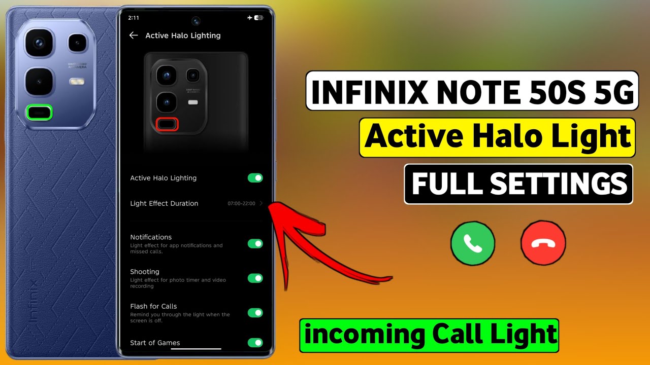 Infinix Note 50S 5G Active Halo Lighting Setting|Active Halo Lighting Setting In Infinix Note 50S 5G