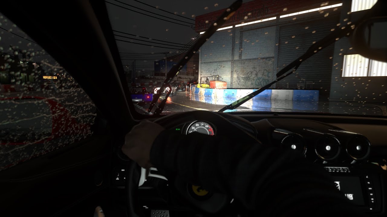 DRIVECLUB Ferrari FF racing Night + Rain No HUD