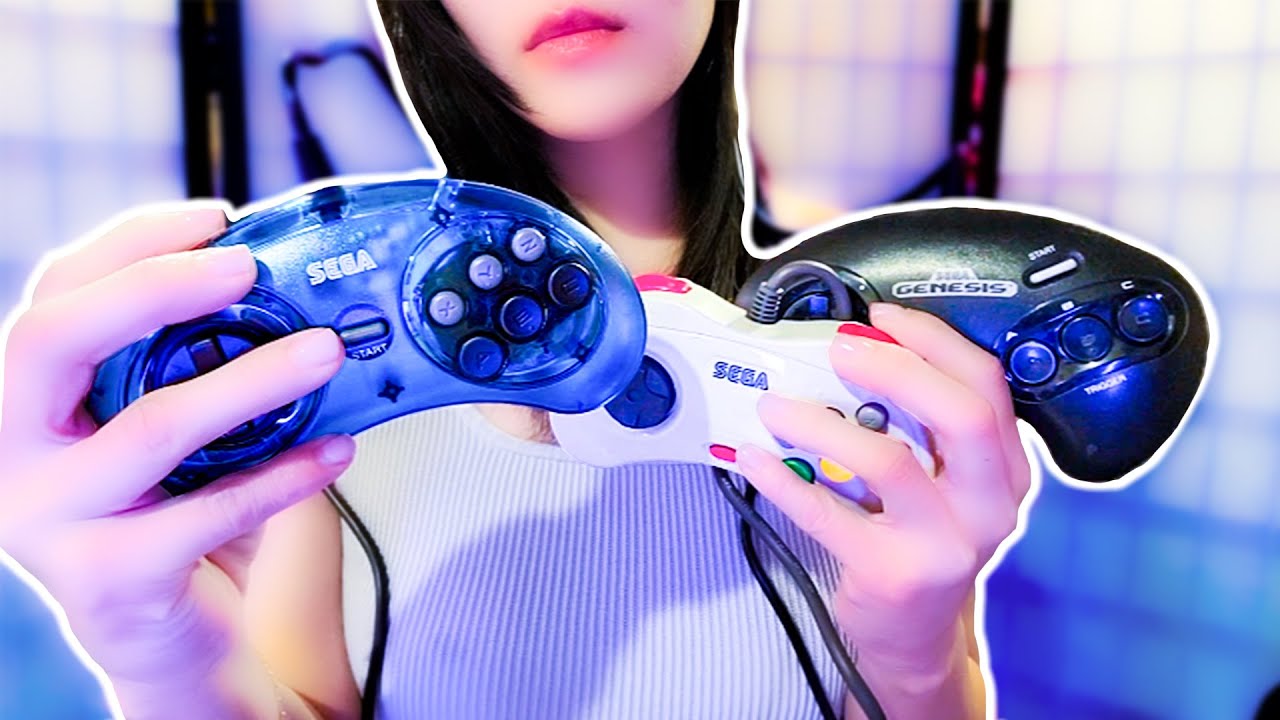 Ultimate Controller Sounds: Sega Genesis vs Sega Saturn | ASMR 🎮 🌙