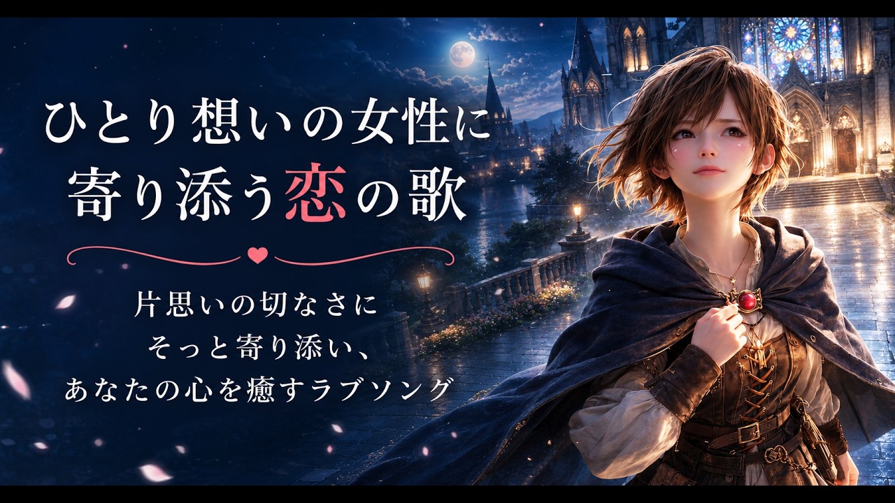 【ひとり想いの女性に寄り添う恋の歌】｜あなたのいない夜に