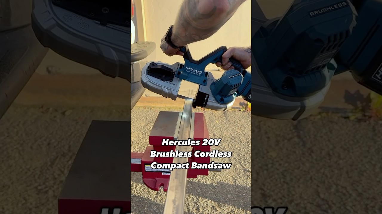 Hercules 20V Brushless Variable-Speed Compact Band Saw | Harbor Freight